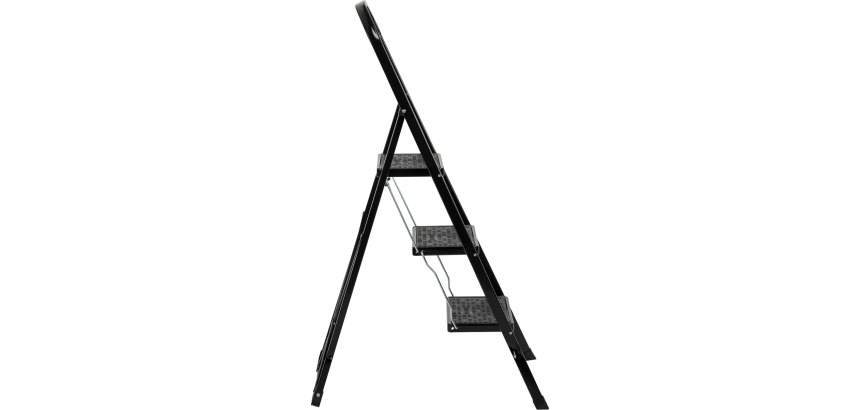 Escalo escabeau Color Step, 3 marches, noir