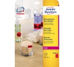 Avery étiquettes néon amovibles ft 210 x 297 mm (l x h), boîte de 25 feuilles, 25 pièces, rouge néon