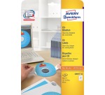 Avery Zweckform L6015-25 étiquettes pour CD, diamètre 117 mm, 50 étiquettes, blanc