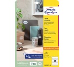 Avery Etiquettes repositionnables ft 63,5 x 42,3 mm (l x h), oval, 450 pièces, 18 par feuille