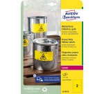 Avery étiquettes ultra-résistantes, ft 210 x 148 mm, jaune, paquet de 40 étiquettes