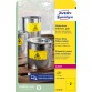 Avery étiquettes ultra-résistantes, ft 210 x 148 mm, jaune, paquet de 40 étiquettes