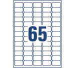 Avery L7551-25 étiquettes adresse ft 38,1 x 21,2 mm (b x h), 1.625 étiquettes, transparent