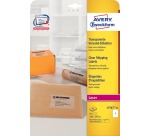 Avery L7567-25 shipping labels ft 210 x 297 mm (w x h), 25 labels, transparent