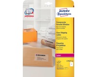 Avery L7567-25 verzendetiketten ft 210 x 297 mm (b x h), 25 etiketten, transparant