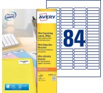 Avery L7656-100 étiquettes mini ft 46 x 11,1 mm (l x h), blanc, 8400 pièces