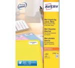 Avery L7656-100 étiquettes mini ft 46 x 11,1 mm (l x h), blanc, 8400 pièces
