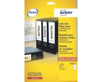 Rugetiket Avery breed 62x192mm zelfklevend wit 25 vel