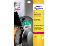 Etiket Avery Zweckform L7917-10 210x297mm polyethyleen wit 10stuks