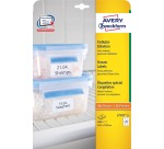 Avery étiquettes congelation Ft 63,5 x 33,9 mm (l x h), blanc, boîte de 600 étiquettes