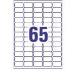 Avery étiquettes congelation Ft 38,1 x 21,2 mm (l x h), blanc, boîte de 1625 étiquettes