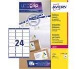 Etiquette Avery L7159-250 63,5x33,9mm blanc 6000 pièces