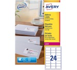 Etiquette Avery L7159-250 63,5x33,9mm blanc 6000 pièces