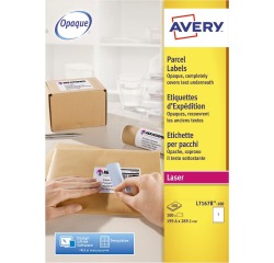 Etiket Avery L7167B-100 199.6x289.1mm blockout 100 etiketten