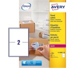 Etiket Avery L7168B-100 199.6x143.5mm blockout 200 etiketten