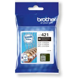 Brother LC421BK - black - original - ink cartridge