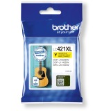 Brother LC421XLY - High Yield - yellow - original - ink cartridge