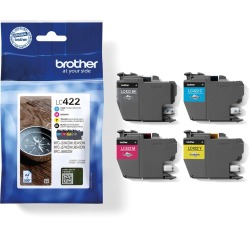 Brother ink cartridge, 550 pages, OEM LC-422VAL, 4 colors