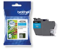 Brother cartouche d'encre, 1.500 pages, OEM LC-422XLC, cyan