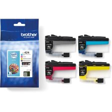 Brother inktcartridge, 750 pagina's, OEM LC-424VAL, 4 kleuren