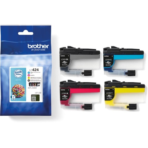 Brother inktcartridge, 750 pagina's, OEM LC-424VAL, 4 kleuren