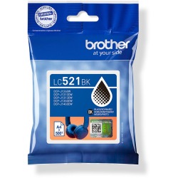Brother inktcartridge, 500 pagina's, OEM LC-521BK, zwart