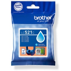 Brother inktcartridge, 500 pagina's, OEM LC-521C, cyaan