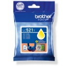 Brother cartouche d"encre, 500 pages, OEM LC-521Y, jaune