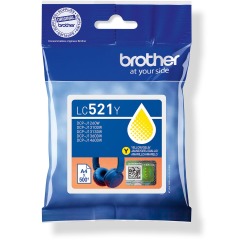 Brother LC521Y Genuine Ink Cartridge - Yellow