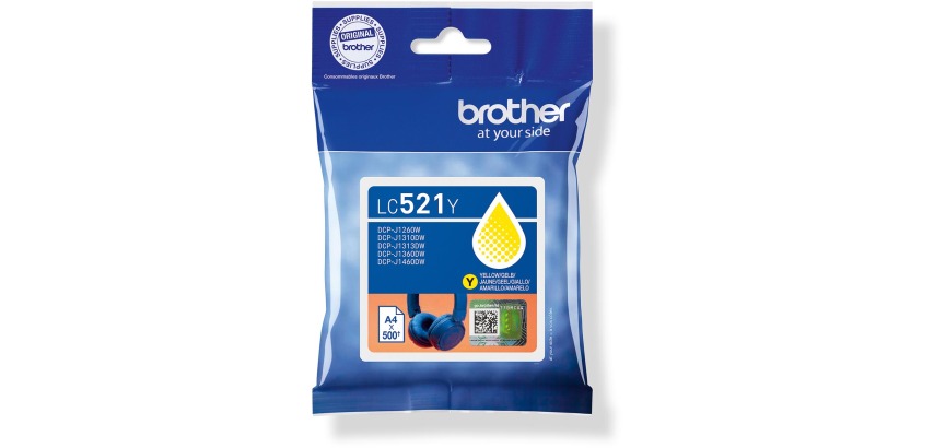 Separate color Brother LC521 cartridge for inkjet printer