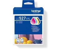 Brother cartouche d"encre, 900 - 1.300 pages, OEM LC-527VAL, 4 couleurs