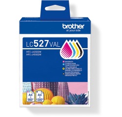 Brother cartouche d"encre, 900 - 1.300 pages, OEM LC-527VAL, 4 couleurs