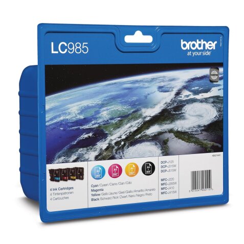 Brother inktcartridge, 260 pagina's, OEM LC-985VB, 4 kleuren