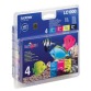 Brother cartouche d'encre, 400 pages, OEM LC-1000VALBP, 4 couleurs