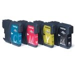 BROTHER LC-1100 ink cartridge black and tri-colour high capacity Bk: 19ml, Cl: 16ml Bk: 900, Cl: 750 pages 4-pack blister