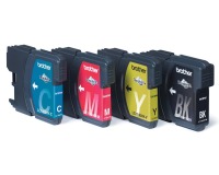 BROTHER LC-1100 ink cartridge black and tri-colour high capacity Bk: 19ml, Cl: 16ml Bk: 900, Cl: 750 pages 4-pack blister