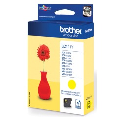 Brother LC121Y - yellow - original - ink cartridge
