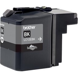 Brother LC12EBK - XL Capacity - black - original - ink cartridge