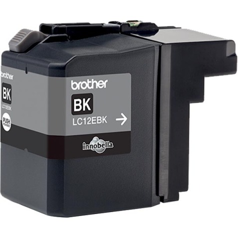 Brother LC12EBK - XL-Kapazität - Schwarz - original - Tintenpatrone