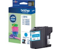 Brother cartouche d'encre, 260 pages, OEM LC-221CBP, cyan