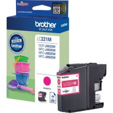 Brother cartouche d'encre, 260 pages, OEM LC-221MBP, magenta