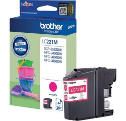 Brother LC221M - magenta - original - ink cartridge