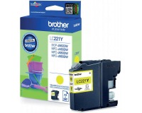 Brother cartouche d'encre, 260 pages, OEM LC-221YBP, jaune