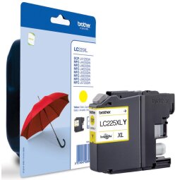 Brother LC225XLYBP - High Yield - yellow - original - ink cartridge