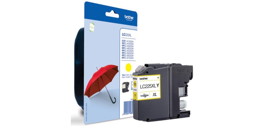 Brother LC225XLYBP - High Yield - yellow - original - ink cartridge