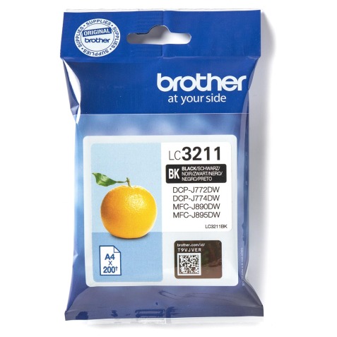 Brother LC3211BK - black - original - ink cartridge