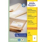Etiket Avery LR3655 210x148mm recycled wit 200 stuks