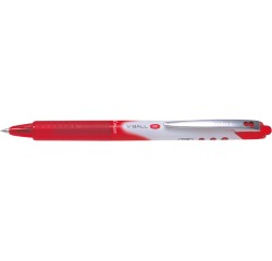 Pilot roller à encre liquide V-Ball RT 05, pointe fine, rouge