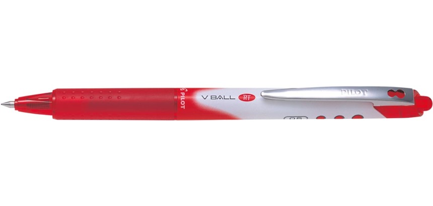 Pilot V-Ball RT 05 liquid ink rollerball pen, fine tip, red