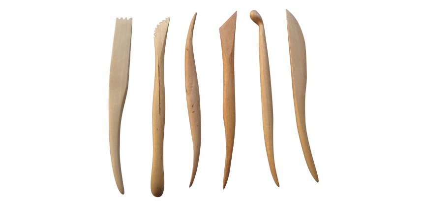 Boetseerspatel, set met 6 stuks